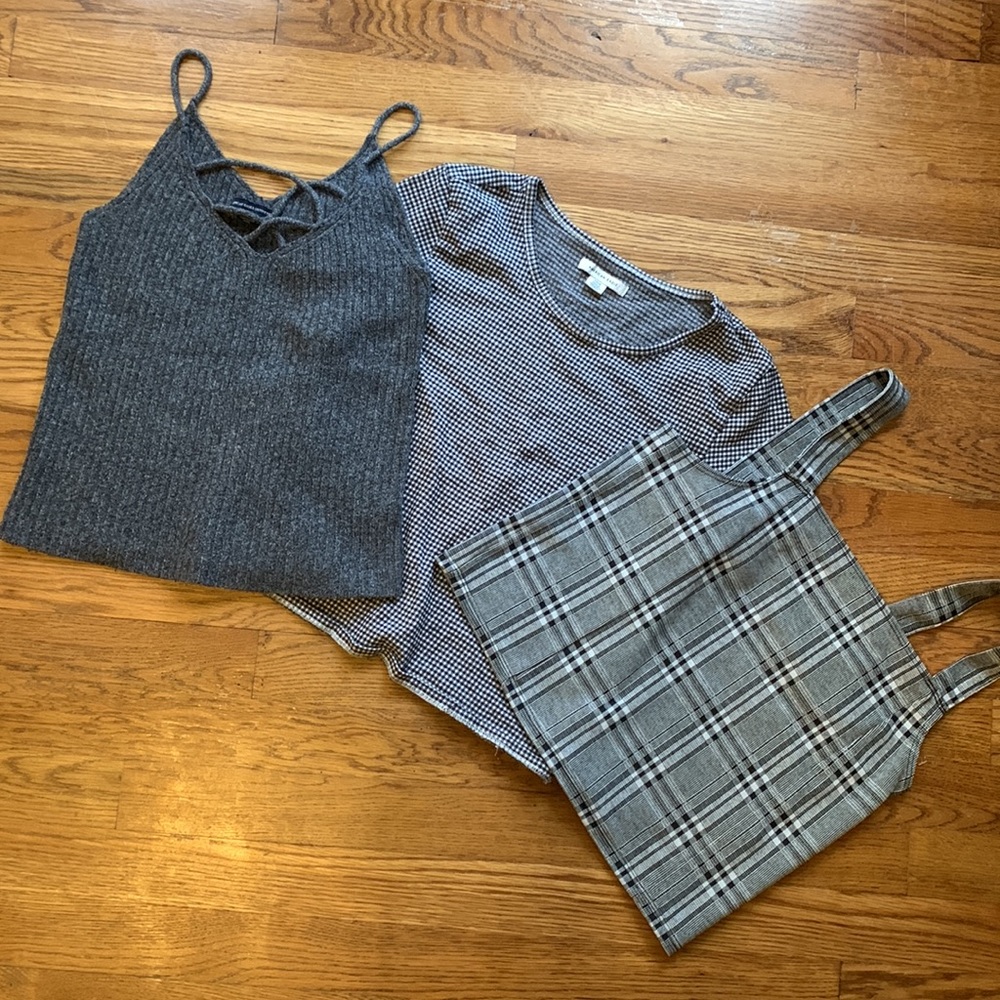 American Eagle Summer t shirt & tank 3pc lot Small